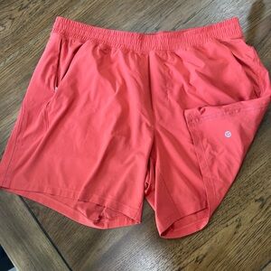 Men's Coral/Salmon Pace Breaker Short 7" *Liner-less